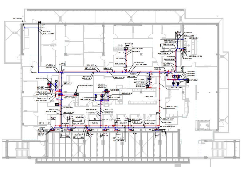 plumbing floor plan